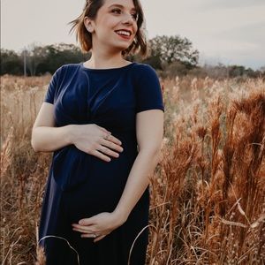 Navy maternity dress. Worn once